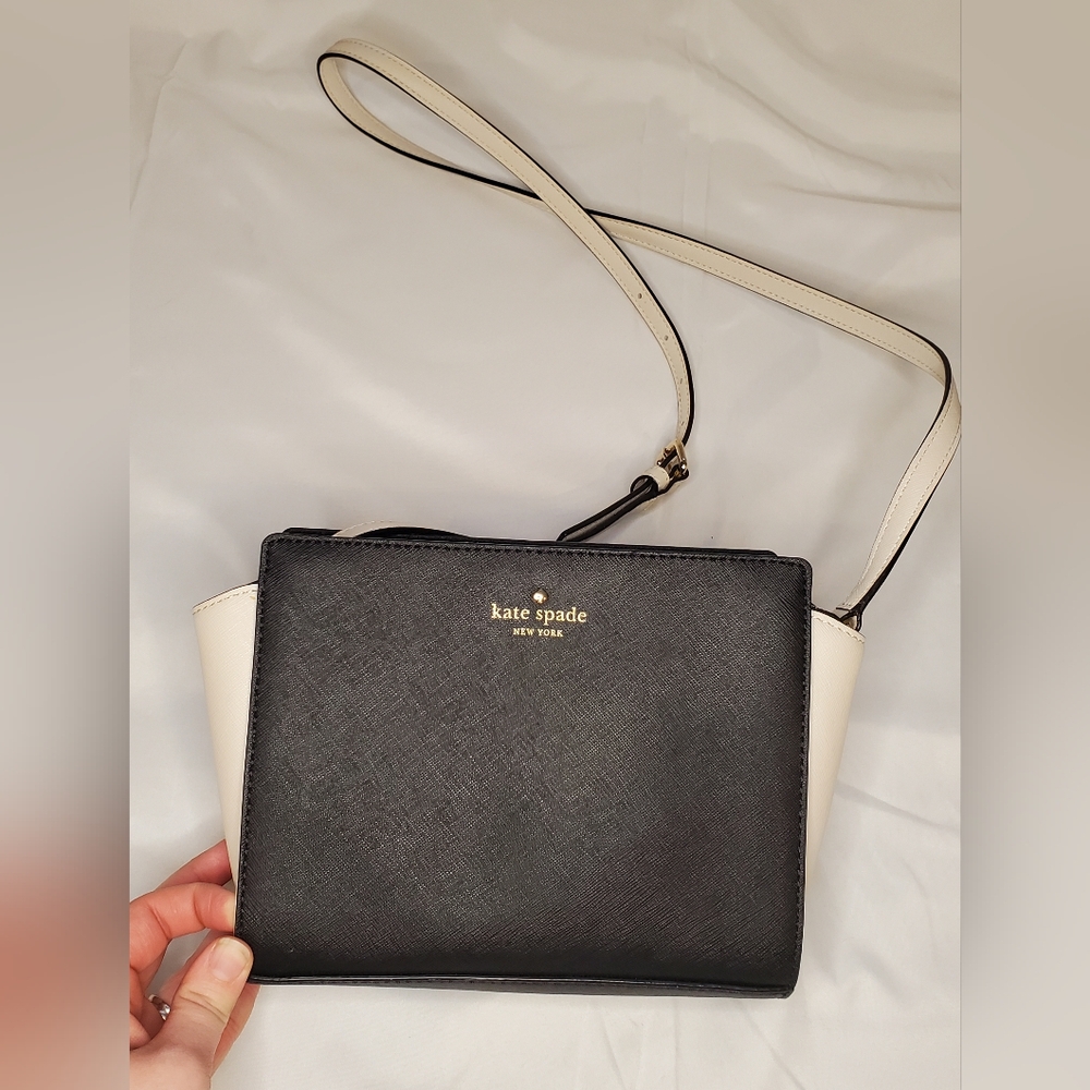 Kate spade black saffiano leather crossbody bag - Picture 3 of 11